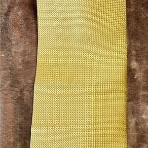 Brooks Brothers Yellow Knit Tie - Textured Knit Finish Made in the U.S.A.
